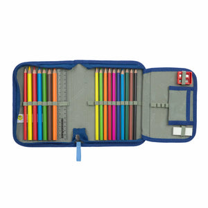 Lässig Schulthek Set Slim Dunkelblau – 7-teiliges Set komplett