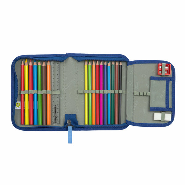 Schulthek Set Slim 7-teilig Unique Dunkelblau