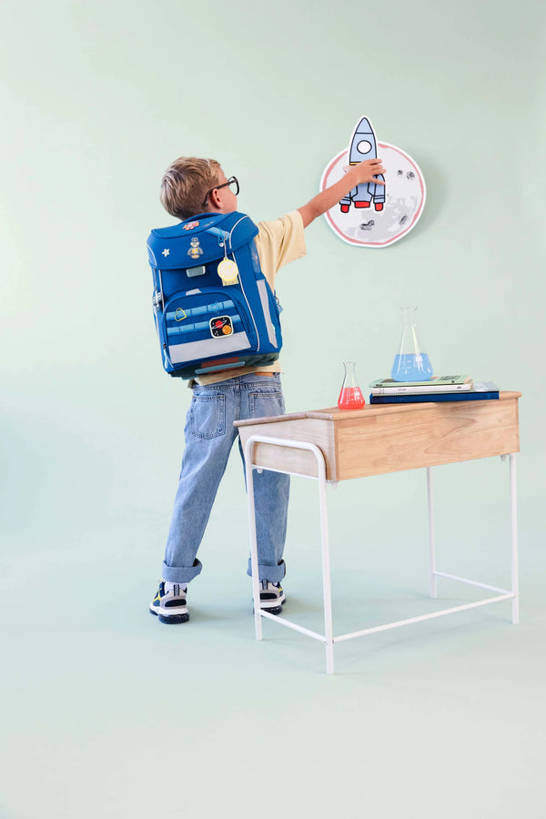 Schulthek Set Slim 7-teilig Unique Dunkelblau