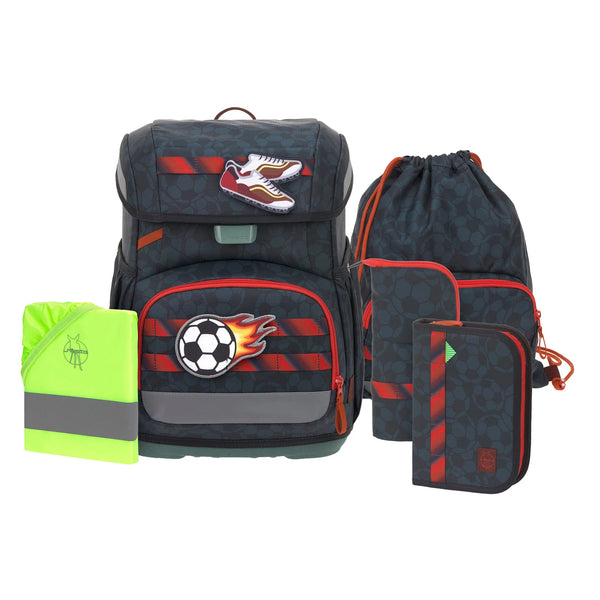 Set de cartable Light 6 pièces Unique Football Bleu Foncé