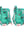 Set de cartable Light 6 pièces Unique Seashell turquoise