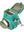 Set de cartable Light 6 pièces Unique Seashell turquoise