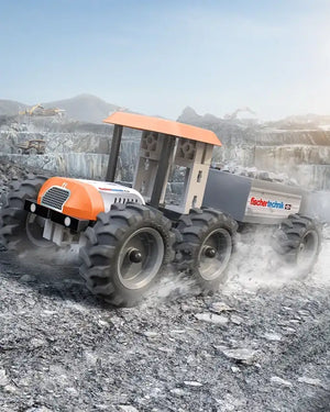 Bauteile des fischertechnik Traktor Baukastens von Carrera