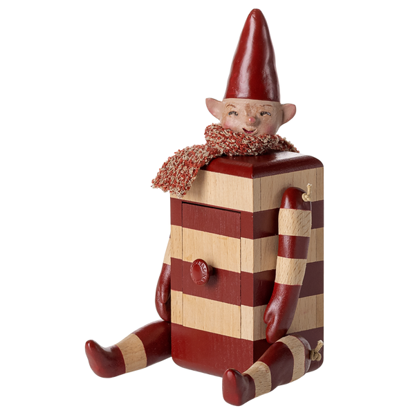 Elf mit Schublade Rot