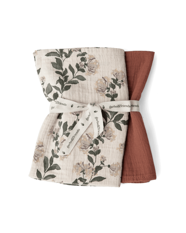 2-Pack Musselindecke Klein Chèvrefeuille