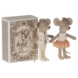 Maileg Royal Zwillingsmäuse in Streichholzschachtel | Puppen, Spielkombinationen & Spielzeugfiguren | Beluga Kids