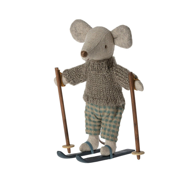 Winter mouse with skis Big Brother 