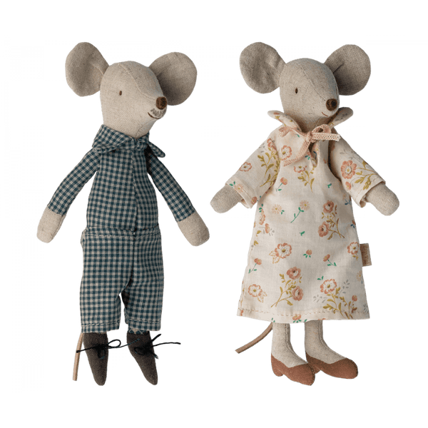 Maileg Oma & Opa Mäuse in Zigarrenkiste | Puppen, Spielkombinationen & Spielzeugfiguren | Beluga Kids