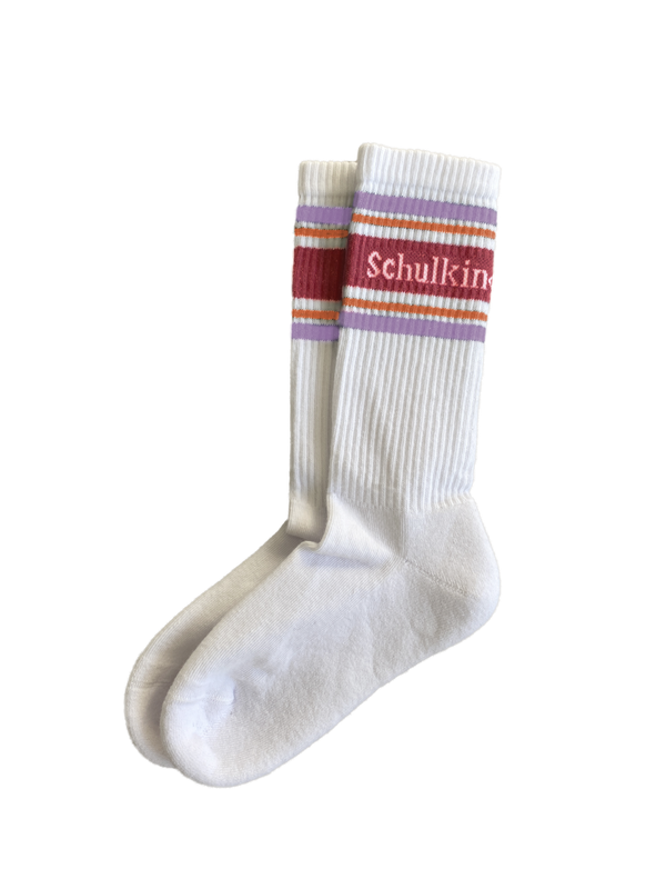Socken Schulkind Flieder
