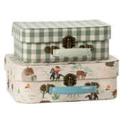 Lot de 2 valises poney / check 