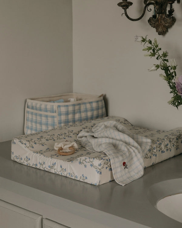 Windelkorb Plaid Sky Blue