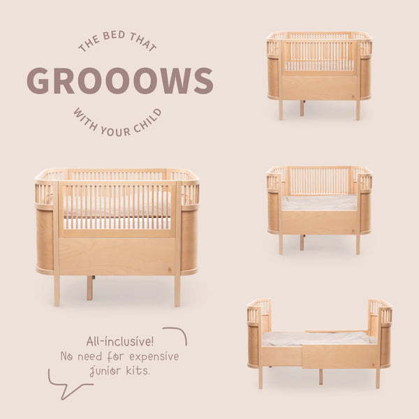 Das Sebra Bett Baby & Junior Wooden Edition