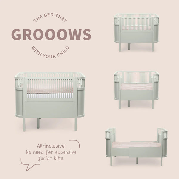 Das Sebra Bett Baby & Junior Mist Green