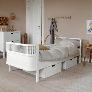 Kopfende des Sebra Bett Junior & Grow Classic White