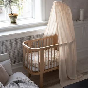 Sebra Beistellbett Wooden Edition mit Fixleintuch – Detail