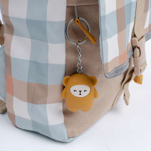 Innenansicht des Fabelab Rucksacks mit Namensschild