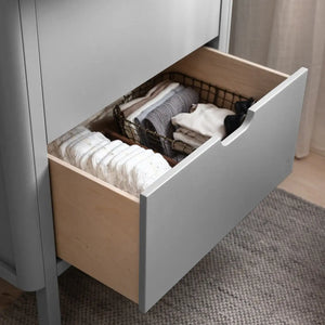 Sebra Wickelkommode Stone Grey auf Arbeitshöhe 89 cm