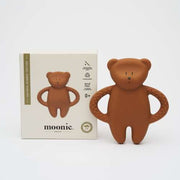 Natural rubber teething ring caramel