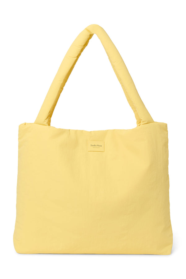 Textured Puffy Mom Bag Butter Yellow