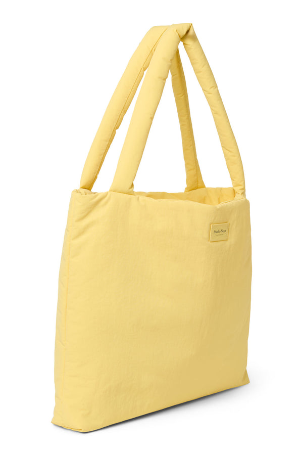 Textured Puffy Mom Bag Butter Yellow
