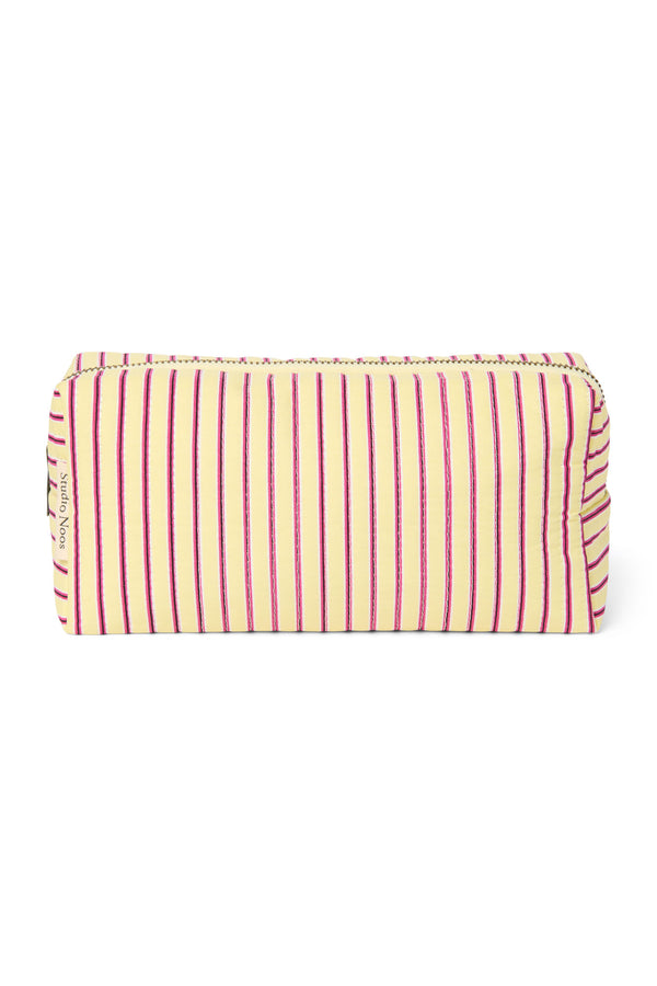 Poplin Striped Necessaire Butter Yellow