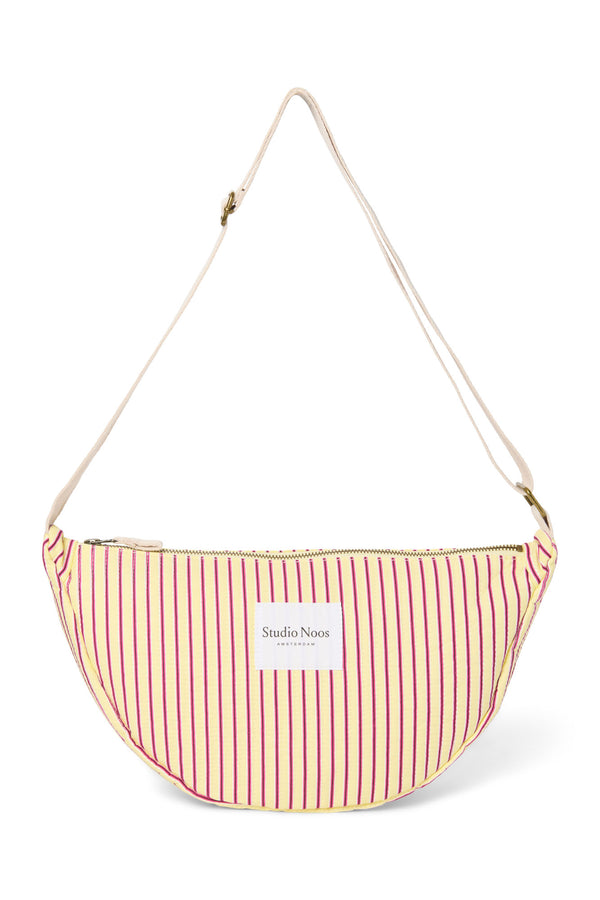 Poplin Striped Gürteltasche für Erwachsene Butter Yellow