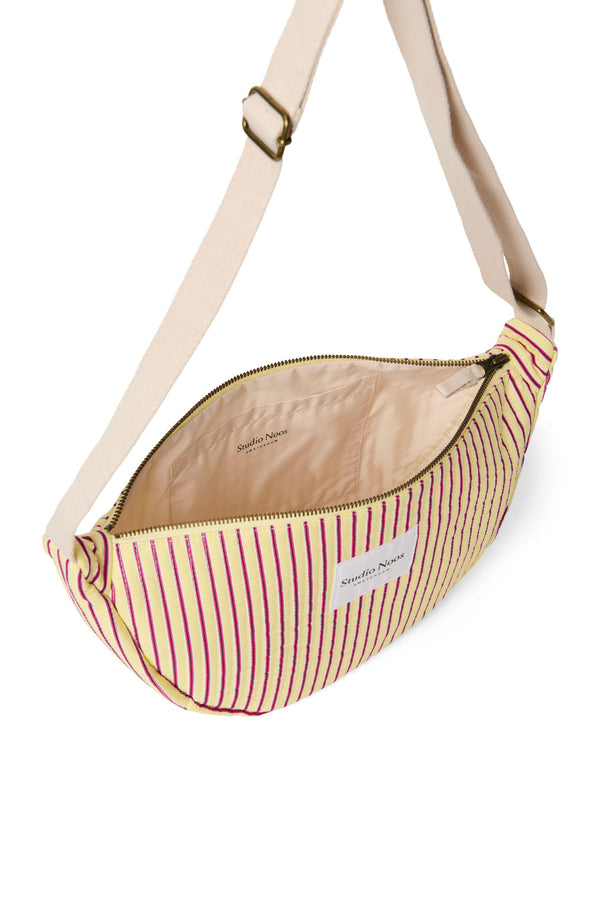 Poplin Striped Gürteltasche für Erwachsene Butter Yellow