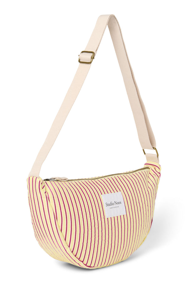 Poplin Striped Gürteltasche für Erwachsene Butter Yellow