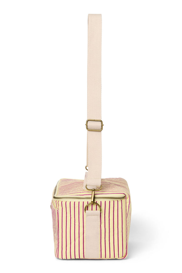 Poplin Striped Kühltasche Butter Yellow