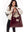 Mom Bag von Studio Noos in Burgundy aus veganem Leder, seitlich