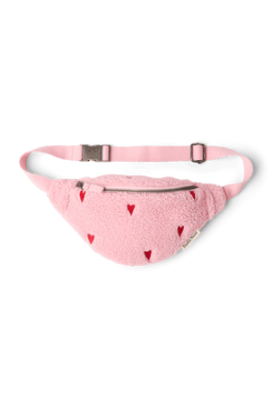 Studio Noos Teddy Gürteltasche für Kinder Light Pink Hearts in Rosa