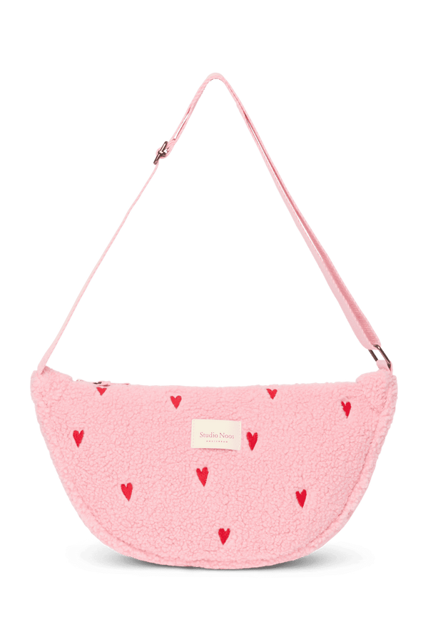Studio Noos Teddy Gürteltasche Light Pink Hearts für Erwachsene