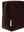 Studio Noos Rib Puffy Necessaire Dark Brown geöffnet