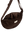 Dunkelbraune Gürteltasche von Studio Noos aus geripptem Puffy-Stoff
