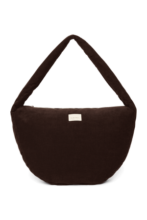 Studio Noos Rib Puffy Cross Body Bag Dark Brown