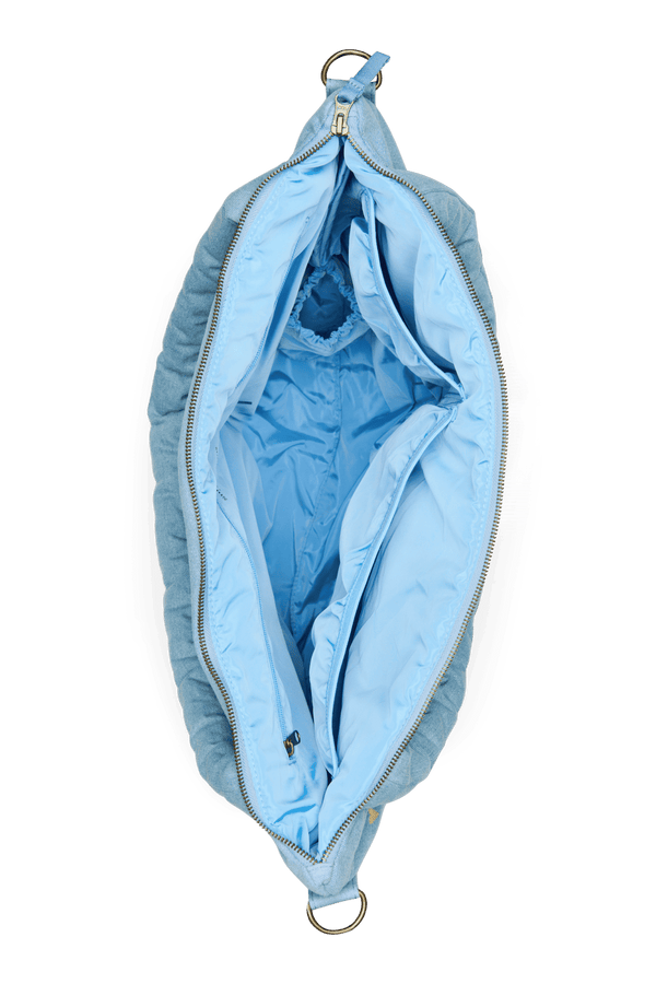 Studio Noos Wickeltasche Light Blue Hearts mit Innenfächern