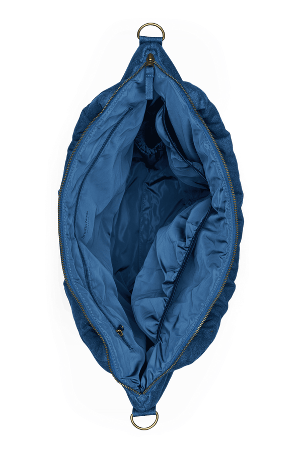 Studio Noos Wickeltasche Dark Blue White Hearts mit Innenfächern