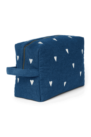 Innenraum des Studio Noos Denim Necessaires für Kleinkram