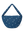 Studio Noos Denim Cross Body Bag Dark Blue White Hearts