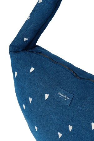 Innenfach der Studio Noos Cross Body Bag Dark Blue White Hearts
