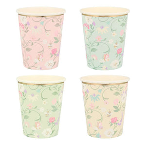 Meri Meri Ladurée Partybecher mit Blütenmuster