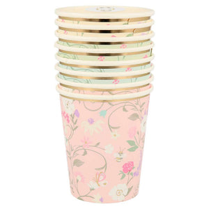 Ladurée Blumen-Partybecher von Meri Meri im Detail