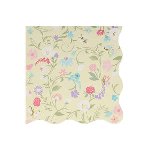 Ladurée Floral Serviette von Meri Meri auf dem Partytisch