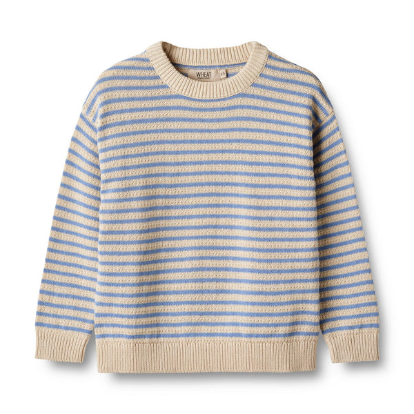 Knitted sweater Chris Azure Stripe