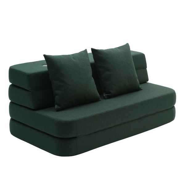 KK Faltbares Spielsofa - Dark Green w. Green