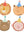 Tierparade Partyteller (8x)