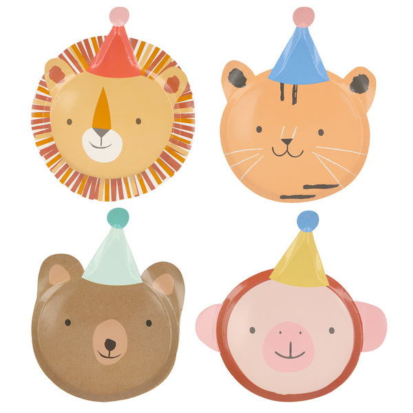 Tierparade Partyteller (8x)