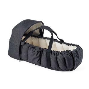 Sebra 3-in-1 Babynest mit Verdeck Dark Grey Melange