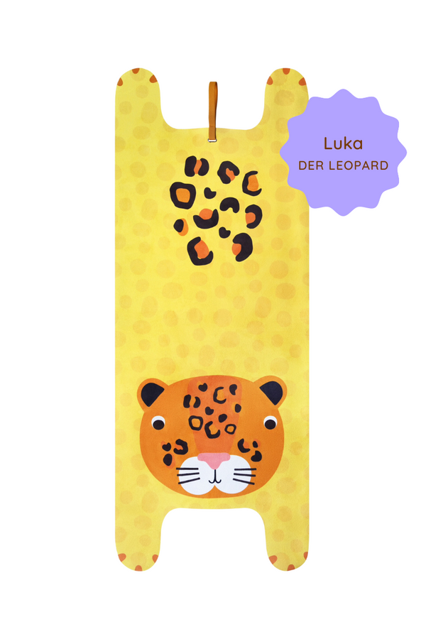Kinder-Yogamatte Luka der Leopard