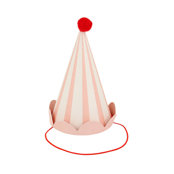 Pastellfarbene Partyhüte (x8)
